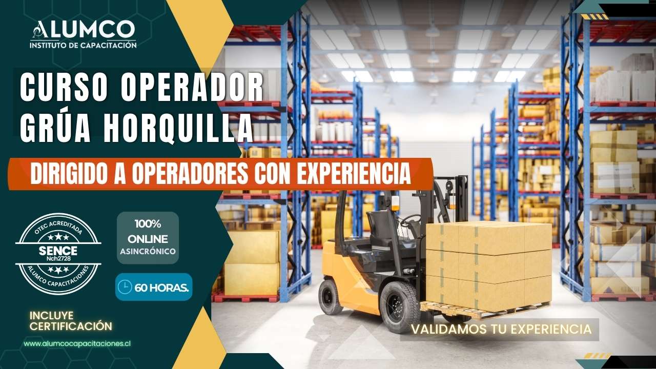 Curso Operador grúa Horquilla dirigido a operadores con experiencia