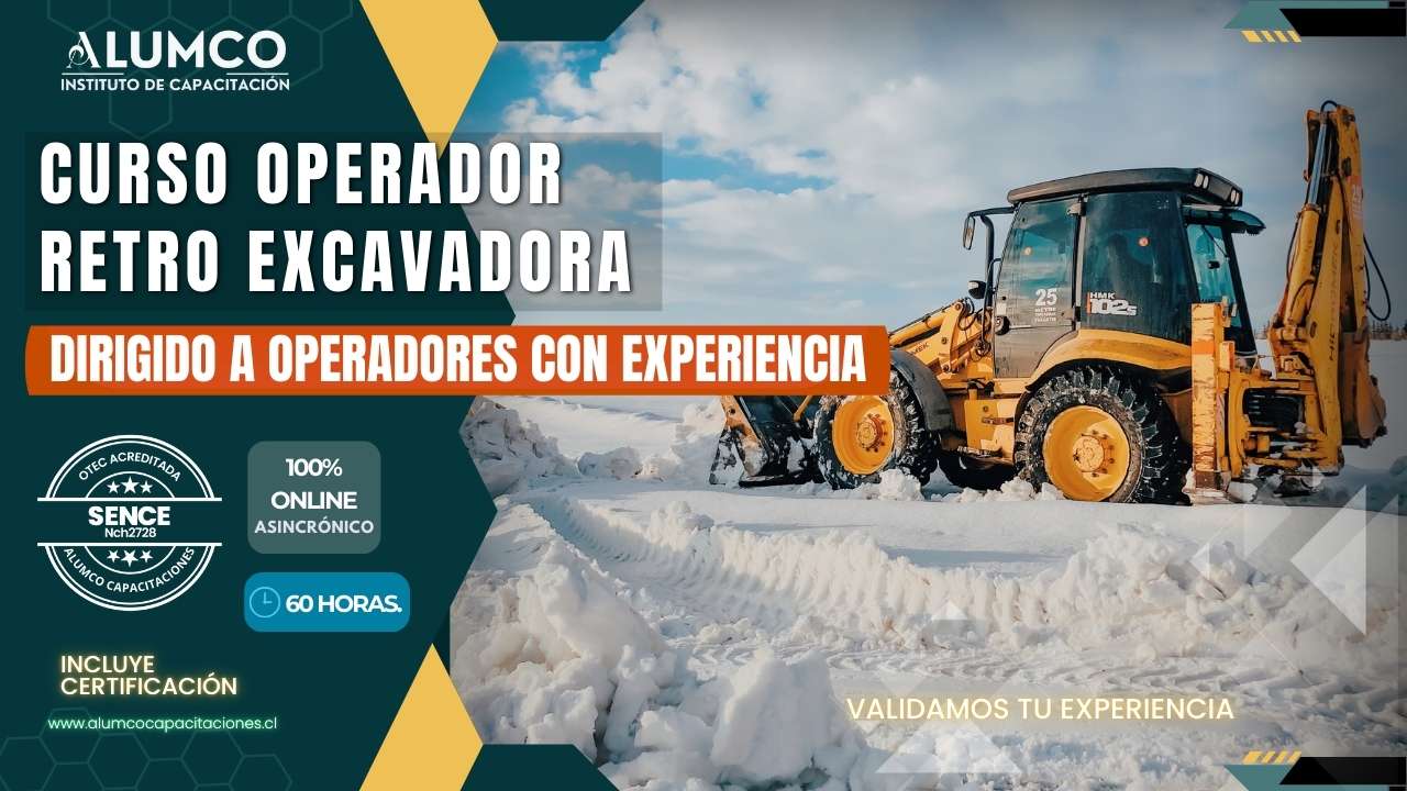 Curso Operador retroexcavadora dirigido a operadores con experiencia